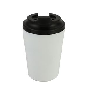Taza de Viaje Personalizada con Logotipo, 12 oz, de Acero Inoxidable con Recubrimiento en Polvo, Taza de Café con Tapa Hermética - Product Image 5