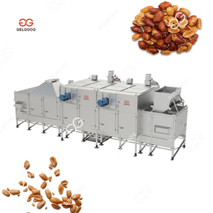 Courroie transporteuse continue torréfacteur <span class=keywords><strong>de</strong></span> fèves <span class=keywords><strong>de</strong></span> cacao éplucheur noix torréfaction épluchage cacahuètes grillées et <span class=keywords><strong>salées</strong></span> faisant la machine pour cacahuètes - Product Image 2