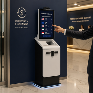 Chiosco per il Cambio Valuta <span class=keywords><strong>Estera</strong></span> con Scanner per Passaporti, Riciclatore di Contanti, Scanner QR, Stampa Ricevute e Integrazione API Aperta - Product Image 2