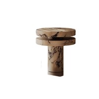 Lampe de table en marbre de style nordique moderne minimaliste, luxe léger, lumière chaude, modèle T01, diamètre 300 mm, H320 mm, salon, hôtel, chambre à coucher