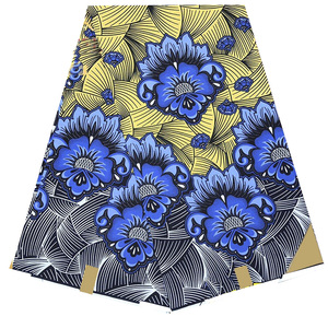 Venta al por mayor africano colorido cómodo algodón Aso Oke tela cera impresión Ankara tela - Product Image 3