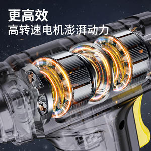 Inflador de neumáticos portátil SUITU de 17 cilindros con pantalla digital, bomba de aire de 120W DC12V para coche y motocicleta - Product Image 2