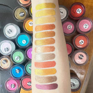 批发定制标志高颜料闪光凝胶眼影防水持久美容单霜眼影 - Product Image 3