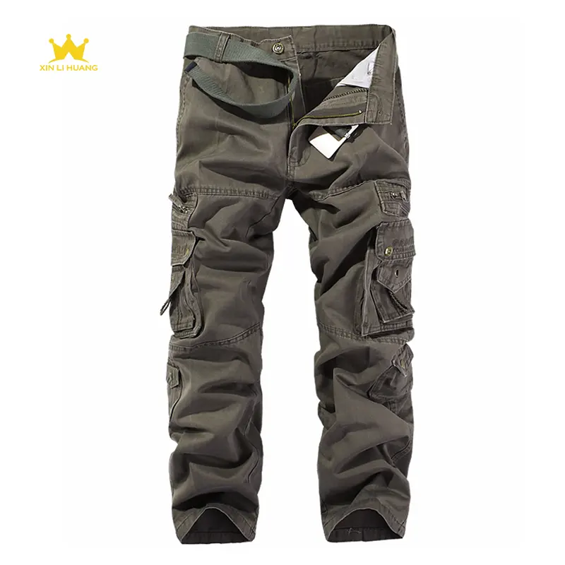 Pantalon cargo classique vintage pour homme, poches multifonctionnelles pour le travail et la personnalisation du support