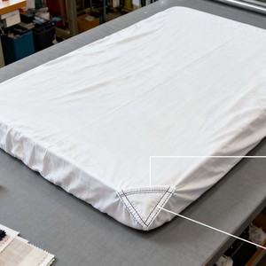 Línea de Producción de Sábanas Ajustables Totalmente Automática, de Rollo a Producto Terminado, con Costura Elástica para la Fabricación de Textiles para el Hogar - Product Image 5