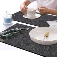 Sets de table en feutre ensemble de 6 napperons de dîner sous-verres en feutre antidérapants napperons