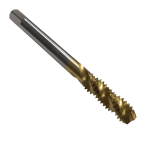 Grifo de máquina de ranura en espiral Chapado en titanio UNC de acero de alta velocidad 5/16-18 para roscado de orificio ciego y evacuación de chips y Chip R - Product Image 4