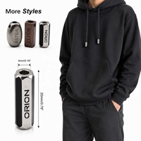 Aglets métalliques robustes gravés sur mesure pour cordons de pantalons, sweats à capuche et lacets