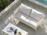 Ensemble de salon de jardin de luxe pour villa et hôtel avec coussins imperméables