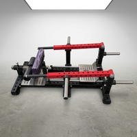 Machine de musculation commerciale en acier à ciseaux pour squats, équipement de fitness à charge de plaques pour usage domestique