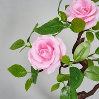 Décoration de table pour les fêtes du Nouvel An, arbre à fleurs de pêche, lampe à brancher sur USB, arbre lumineux, éclairage décoratif pour les occasions festives