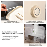 6L Grande Capacité Cuisine Conteneur Seau Étanche À L'humidité Boîte De Riz Résistant Aux Insectes Poubelle À Riz Hermétique Conteneur De Stockage De Farine