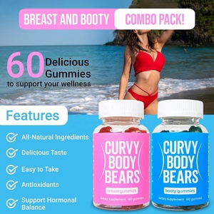 Gummies professionali Curvy Body Bear busto e culo più grandi con erbe essenziali supporto per <span class=keywords><strong>allenamento</strong></span> multivitaminico per adulti - Product Image 3