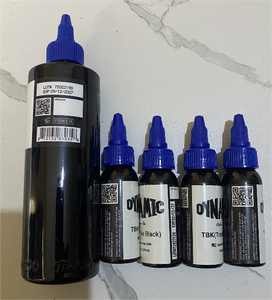 Ensemble d'encres de tatouage <span class=keywords><strong>Dynamic</strong></span> <span class=keywords><strong>Triple</strong></span> <span class=keywords><strong>Black</strong></span>, pigment permanent importé des États-Unis, professionnel pour les eye-liners et le microblading - Product Image 1