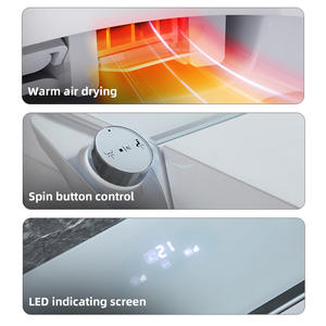 Inodoro inteligente coreano, inodoro eléctrico inteligente, operación automática, botón <span class=keywords><strong>de</strong></span> descarga, inodoro colgado en la pared - Product Image 6