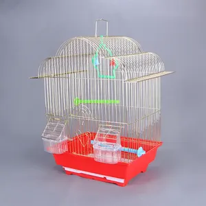 <span class=keywords><strong>Pet</strong></span> ürünleri uçuş kafesi Metal çelik kuş sandık, çok kuş ev katlama altın kuş kafesi, papağan için ev sandık - Product Image 4