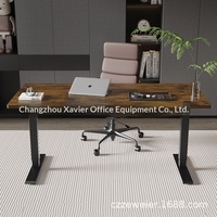 Xavier – Cadre de bureau électrique motorisé réglable en hauteur, 16 mètres, grand format, en métal, minimaliste et moderne, avec extension, pour usage professionnel