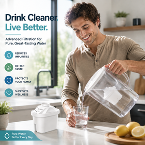 Cartucho de Filtro de Carbón Activado para el Hogar, Repuesto para Sistema de Jarra Purificadora de Agua Potable - Product Image 1