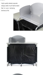 Table <span class=keywords><strong>de</strong></span> <span class=keywords><strong>cuisine</strong></span> portable en aluminium YILU OUTDOOR, table <span class=keywords><strong>de</strong></span> voyage pliable, armoires <span class=keywords><strong>de</strong></span> <span class=keywords><strong>cuisine</strong></span> avec boîte <span class=keywords><strong>de</strong></span> rangement - Product Image 5