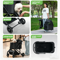 Poussette multifonctionnelle pour chiens de petite et moyenne taille, utilisation en voyage en plein air