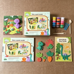 Kit de pâte à <span class=keywords><strong>modeler</strong></span> pour enfants Dinosaur 12 Cans Super Light Non-Toxic, pâte à <span class=keywords><strong>modeler</strong></span> à séchage à l'air pour enfants - Product Image 4
