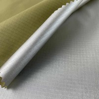 Tissu de tente de voiture d'extérieur imperméable de haute qualité, conception de vente en gros d'usine, nylon 210T argenté enduit de PU, grille pour tente personnalisable
