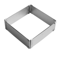 Moule à gâteaux rétractable en acier inoxydable, anneau de mousse, 6 pouces-12 pouces, ustensile de cuisine, vente en gros, pièces