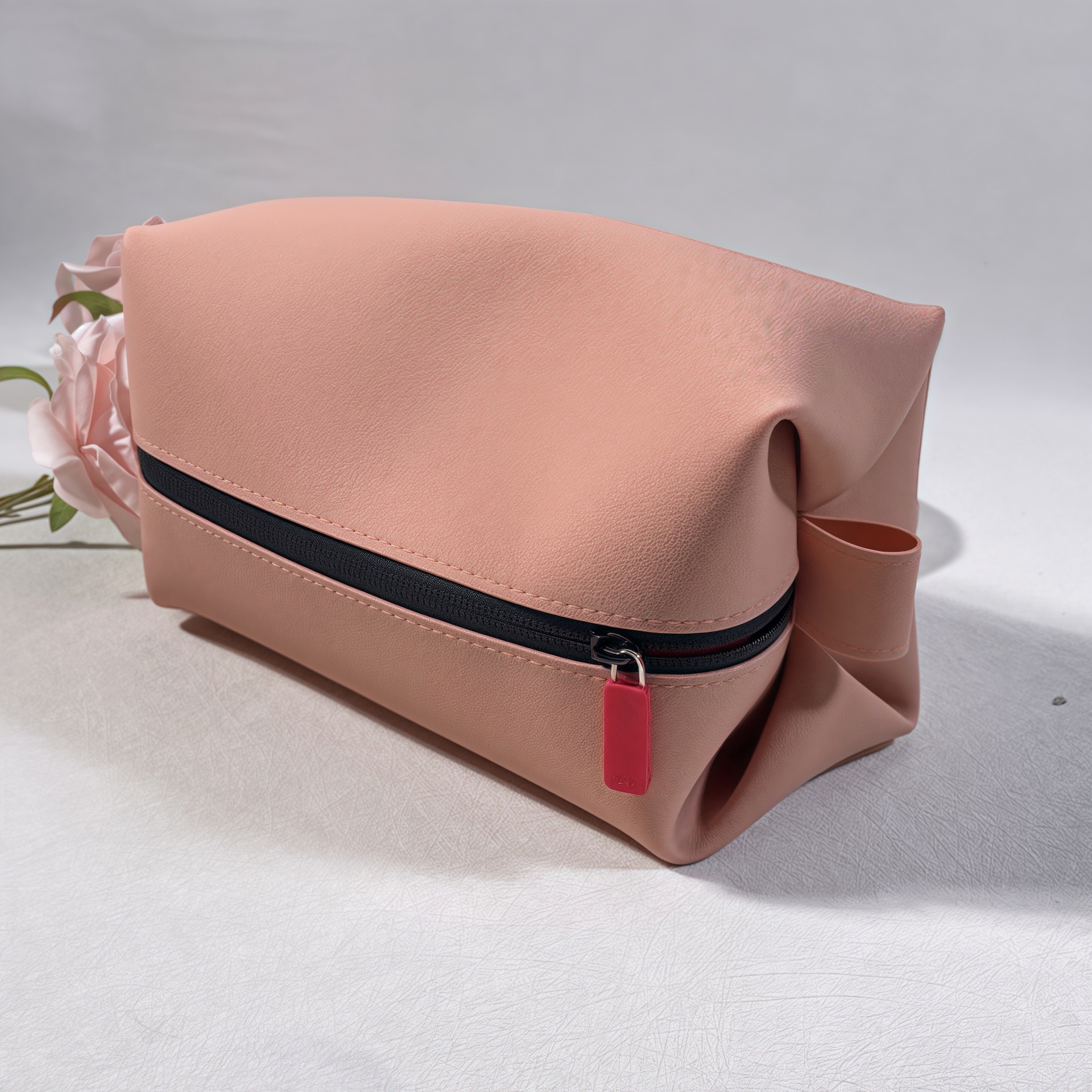 Trousse de toilette pliante-grande taille-rose-211311 cm