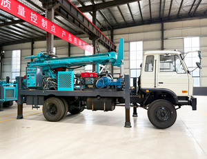 유압 트럭 장착 회전식 물 우물 드릴링 장비 360m 800m 공기 압축기가있는 깊은 <span class=keywords><strong>DTH</strong></span> 공압 드릴링 머신 - Product Image 6