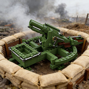 Juego de Construcción de Cañón de Juguete Histórico Militar, Modelo de Obús Pesado BL de 9.2 Pulgadas de la Primera Guerra Mundial, Venta al Por Mayor - Product Image 5