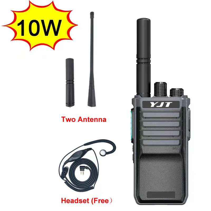 Long Range Walkie Talkie 10 Km A810 Wireless With Headset Earpiece 10 Km KD0140