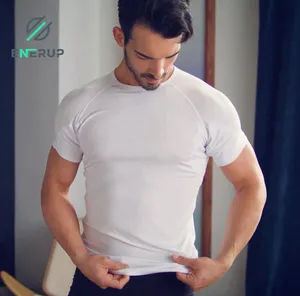 Men Sweat Proof Shirt Enerup OEM/ODM Anti-Odor Moisture Wicking Bamboo Viscose Against Underarm Men's Sweat Proof Undershirt T Shirt