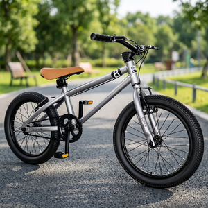Vélo à frein à disque pour jeunes, 16 pouces, pour les âges de 4 à 12 ans, simple vitesse, cadre en alliage d'aluminium, roues d'apprentissage, garantie 5 ans - Product Image 2