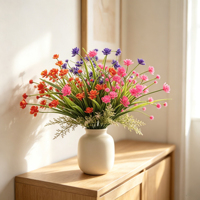 Fleur artificielle Gypsophile style Souffle de Bébé résistante aux UV pour décoration extérieure de patio, jardinière, boîte à fenêtre, jardin, porche et aménagement paysager