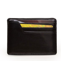 Portefeuille de porte-cartes antivol en cuir PU pour hommes d'affaires Slim personnalisé Billeteras Hombre Carteras De Hombre