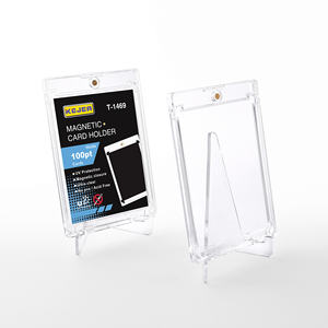 Kejea ที่ใส่บัตรแม่เหล็กหนึ่งสัมผัสบางพิเศษ100PT ที่กำหนดเองได้ชัดเจนสำหรับการซื้อขายการ์ดเกมแม่เหล็กเคสป้องกัน - Product Image 4