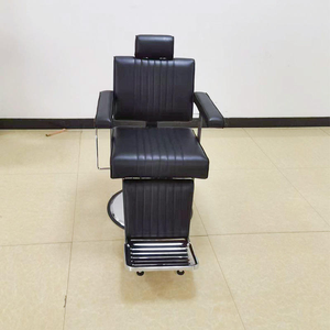 Fauteuil de Barbier Vintage en Acier Inoxydable pour Hommes, Chaise de Coiffure de Salon, Mobilier de Salon de Barbier - Product Image 3
