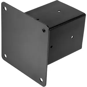 Support d'angle droit en métal en acier inoxydable, 4x4 pour faisceaux de bois, gazébo droit, bricolage