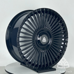 Rines 722Auto de 18-24 Pulgadas, Negro Brillante, Multirradio, Cóncavos, Ligeros, PCD 5x112 5x120 para <span class=keywords><strong>Mercedes</strong></span> GLE <span class=keywords><strong>GLS</strong></span> <span class=keywords><strong>BMW</strong></span> X5 <span class=keywords><strong>X7</strong></span> - Product Image 3