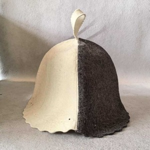 Chapeau <span class=keywords><strong>de</strong></span> sauna en feutre naturel <span class=keywords><strong>de</strong></span> qualité supérieure avec boucle <span class=keywords><strong>de</strong></span> suspension, isolation thermique, bonnet <span class=keywords><strong>de</strong></span> <span class=keywords><strong>bain</strong></span> pour banya russe - Product Image 6