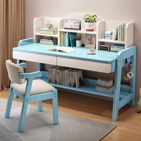 Bureau et étagère combinés pour la maison, table d'étude et d'écriture simple et minimaliste pour enfants, bureau d'ordinateur pour chambre à coucher