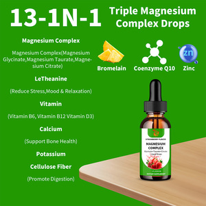 OEM ODM Magnesium Complex Liquid Drops with Magnesium Complex LeTheanine Promote Overall Relaxation Dietary Supplements - Product Image 3