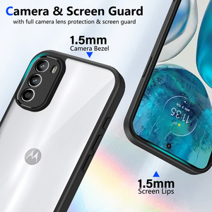 Para <span class=keywords><strong>Motorola</strong></span> <span class=keywords><strong>Moto</strong></span> <span class=keywords><strong>G52</strong></span> / <span class=keywords><strong>Moto</strong></span> G82 Funda Ultra delgada Suave TPU Marco Clear PC Hard Back Funda a prueba de golpes Coque Fundas - Product Image 5