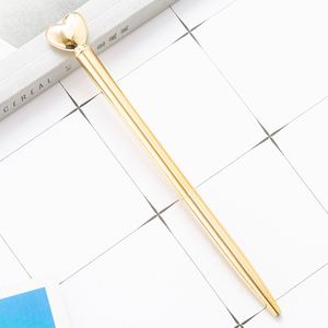Creative <b>Multi</b> <b>Color</b> Love Metal Cute Heart Shaped Ballpoint <b>Pens</b> With Custom Logo - Product Image 6
