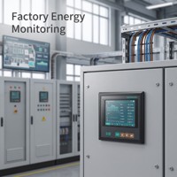 Medidor de Energía Trifásico TFT a Color Ydkz SEM9250 SEM7250 96x96mm 72x72mm RS485 Modbus RTU con Análisis de Armónicos, Clase 0.5