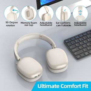 High Quality <b>Wireless</b> Headphones With Mic Stereo Sound Sport Waterproof Headset Telescopic Earbuds Type-c Over-ear - Product Image 4