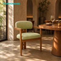 Chaise de salle à manger de luxe en tissu doux, style antique français, pour café et hôtel – Offre spéciale