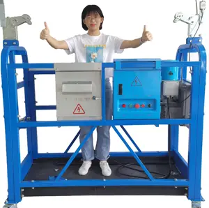 Manufacturer Vertical Glass Washing Machine with Suspended Working Platform Gondola Hoist