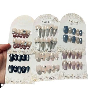 Faux ongles œil de chat faits main à presser - Vente en gros - Faux ongles ABS de qualité supérieure à effet scintillant et unique pour revendeurs et déstockage de stands de rue - Product Image 3