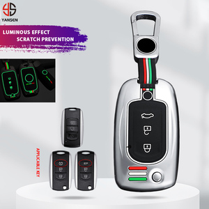 เคสกุญแจรถยนต์แฟชั่น ทำจากซิงค์อัลลอยด์และซิลิโคน สำหรับรถยนต์ Dongfeng DFM DFSK Glory 580 F507 H30 <span class=keywords><strong>AX7</strong></span> S30 อุปกรณ์ตกแต่งรถยนต์ - Product Image 1